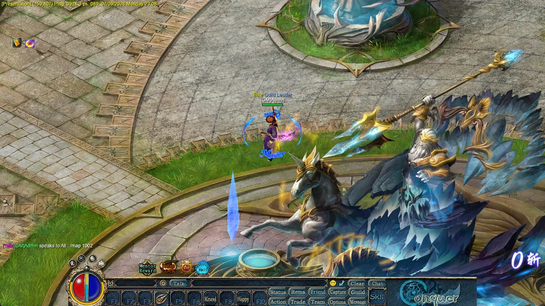 The Preservation client showing a custom map